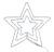 Фигура дюралайт "Звезда 3 уровня" (56х56 см.)