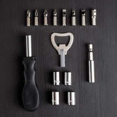 Набор инструментов в бутылке "Человек дела", подарочная упаковка