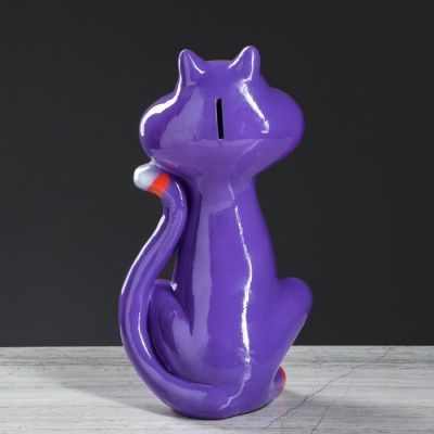 Копилка "Кот Мартын", покрытие лак, разноцветная, 28 см, микс