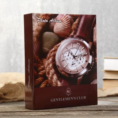 Фотоальбом BRAUBERG на 200 фотографий 10х15 см "Часы"