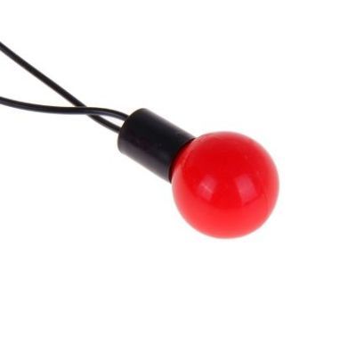 Гирлянда уличная "Метраж" с насадкой "(шарики 1,5 см", 20 м, нить тёмная, красный)