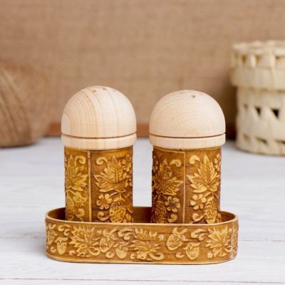 Набор для специй «Природа», микс, 10×5×9 см, береста