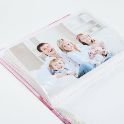 Фотоальбом "Бабочки и цветы" на 100 фото 10х15 см, 12,5х5х16,5 см.  ПП карм.