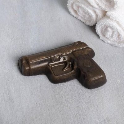 Набор "Тому, кто может все" гель для душа фляга 250 мл мята и цитрус, мыло-пистолет 50 г