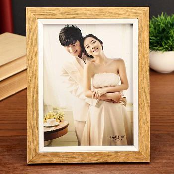 Фоторамка пластик 15х20 см "Бук с белым обрамлением" 24х19х1 см