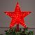 Светодиодная верхушка на ёлку «Звезда красная» 22 см, 30 LED, провод 2 метра, 220 В, свечение красное