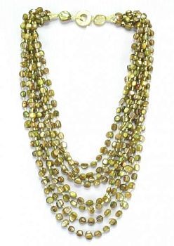 Колье Перламутр "Каскад" арт.НПР-111(10)-50-17