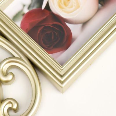 Фоторамка пластик на 6 фото 10х15 см "Стильная" зелёная патина 51,5х31,5х2,5 см