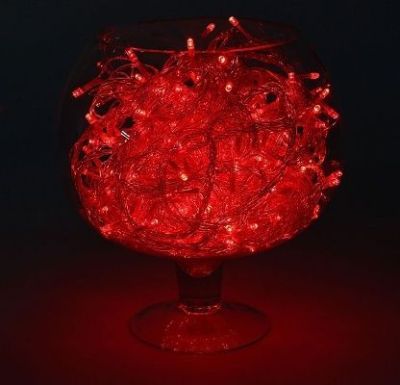 Гирлянда уличная "Метраж" (20 м. нить силикон, красный)