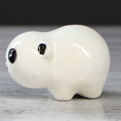 Копилка "Панда Малышка", белая, 8 см