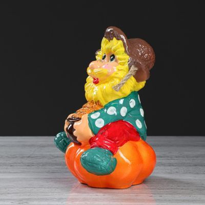 Копилка "Нафаня на тыкве", глянец, разноцветная, 26 см, микс