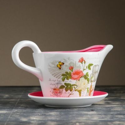 Горшок цветочный в форме кувшина "Розы" 29*17*13 см