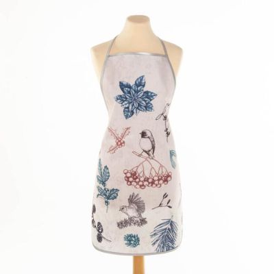 Кухонный набор Доляна «Рябина», прихватка 17*17см, рукавица 26*16см, фартук 70*80 см 100% п/э