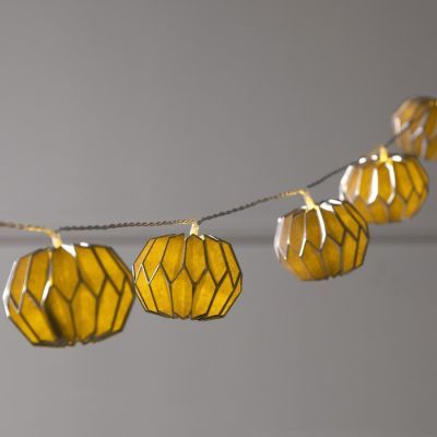 Гирлянда «Нить» 2 м с насадками «Синий фонарик», IP20, прозрачная нить, 10 LED, свечение тёплое белое, AAх2