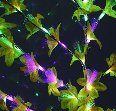 Светодиодный куст "Лилия желтая" улич. (1,5 м.)