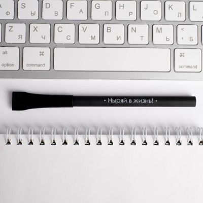 Набор: ежедневник и ручка «23 февраля танк синий»