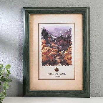 Фоторамка пластик 742 21х30 см изумруд