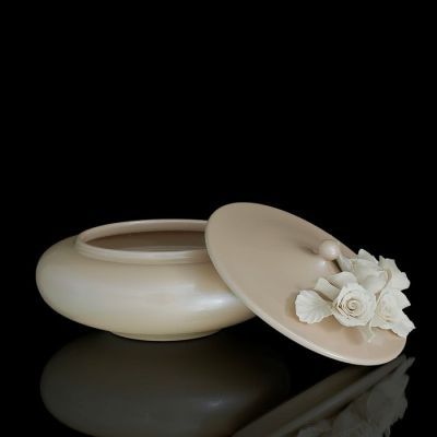 Шкатулка Beige Rose, кремовая