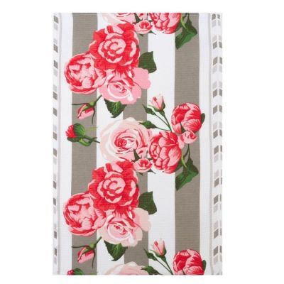 Полотенце вафельное "Полоса" 35х60 см, лён, 160 гр/м, хл,