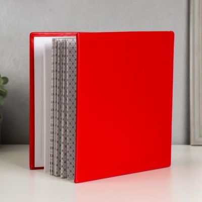 Фотоальбом на 200 фото 10х15 см "С рамочкой" бумажные листы, кожзам МИКС 22х22х4 см