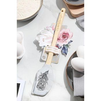 Силиконовая лопатка «Мрамор», 14 × 30 см