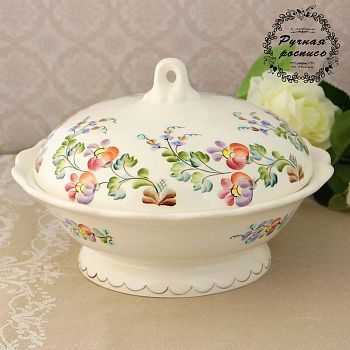 Миска с крышкой "Весенняя" 1 сорт, 820 мл