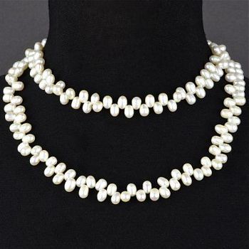 Бусы Жемчуг "Облепиха" арт.П3396