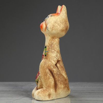 Копилка "Кот Вася", под шамот, 33 см, микс