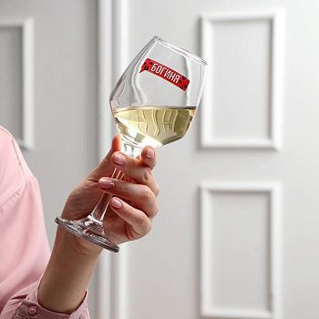 Бокал для вина "БОГИНЯ", тип нанесения рисунка: деколь