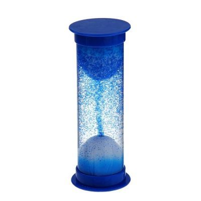 Антистресс - часы песочные с жидкостью "Колонна" (h=15,5см)