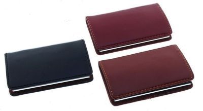 Визитница под кожу коричневая или черная (10х7см)