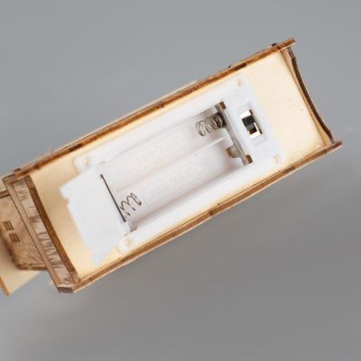 Светодиодная фигура «Дом с Дедом Морозом» 12 × 17 × 4 см, дерево, батарейки АААх2 (не в комплекте), свечение тёплое белое