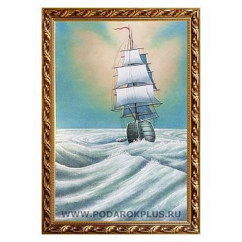 Картина "Парусник" багет №217 (40х60 см)