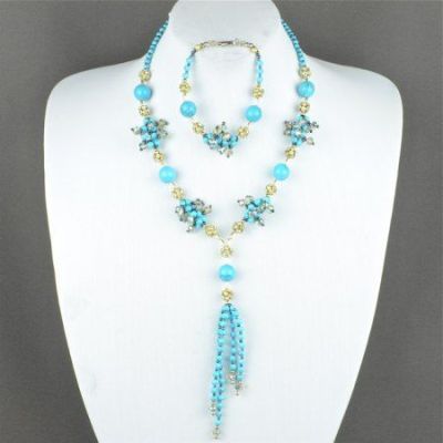 Комплект прес.Бирюза, хрусталь "Майский рассвет" арт.ВАС-1149