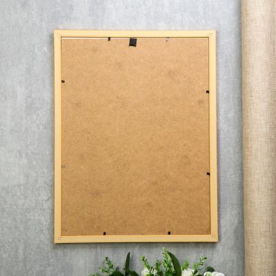 Фоторамка пластик 30х40 "Золотые витки на карамельном" 42,8х32,8х1 см