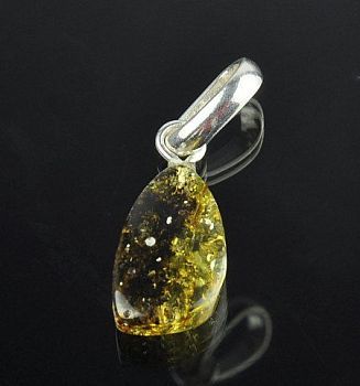 Кулон Янтарь "Золотой дождь" арт.ЯК-588