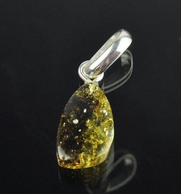 Кулон Янтарь "Золотой дождь" арт.ЯК-588