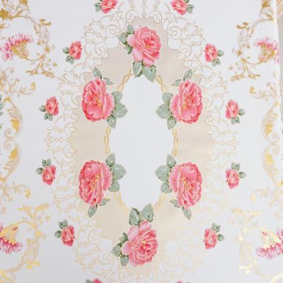 Клеёнка столовая на тканевой основе «Сад», 140×180 см, рулон 10 скатертей