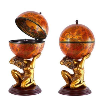 Глобус-бар напольный "Атлант" №15 (d=42см, h=85см)