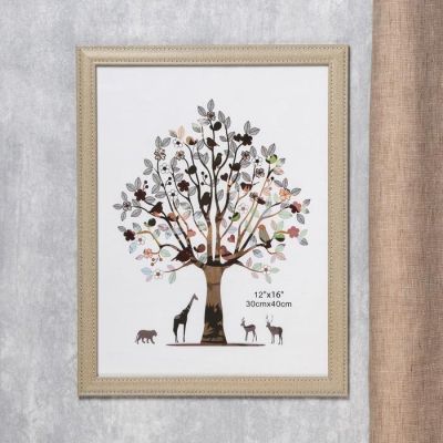 Фоторамка пластик 30х40 см "Джинса" песочная 44х34 см