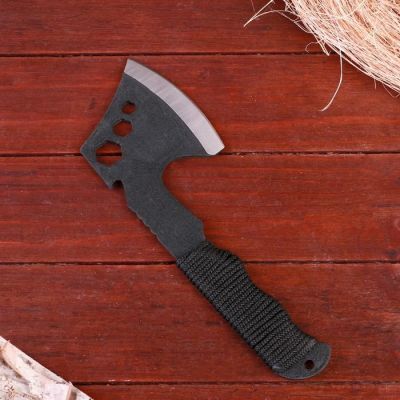 Топорик в чехле "Мастер К" черный, ручка в оплетке