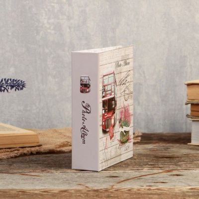 Фотоальбом на 40 фото 10х15 см "Башни и цветы" в коробке, золотая обводка МИКС 17х14х5 см