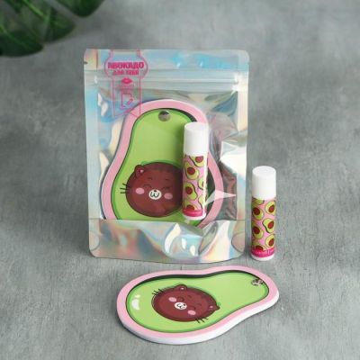 Набор "Муз-р-р", бальзам для губ, блокнотик