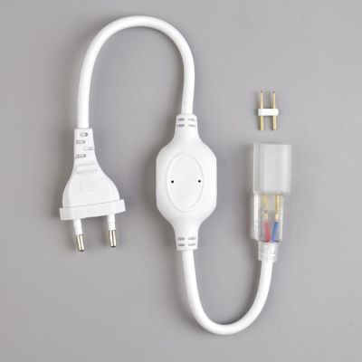 Шнур питания для неона 8x16/18 мм, до 50 метров, 220V