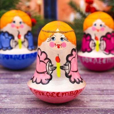 Неваляшка «Ангел», 3 цвета МИКС