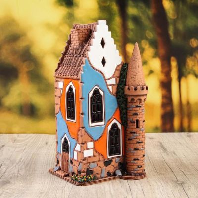 Аромалампа Домик «Шкиперский», средний, ручная работа, микс 26 см