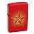 Зажигалка ZIPPO 233 RUSSIAN HAMMER SICKLE с покрытием Red Matte