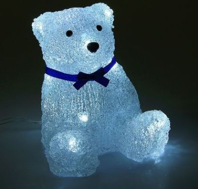 Фигура акрил. "Мишка сидячий" (18х14 см.)