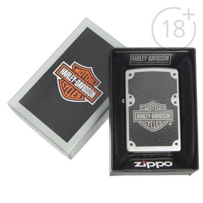 Зажигалка ZIPPO 24025 Harley-Davidson с покрытием Satin Chrome