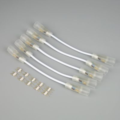 Коннектор гибкий для круглого неона d=16 мм., 5 см, фасовка 5 штук